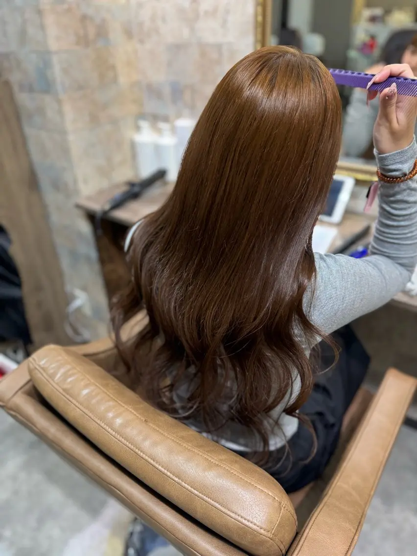 ロング ヘアカラー トリートメント Arphy/ /のヘアスタイル