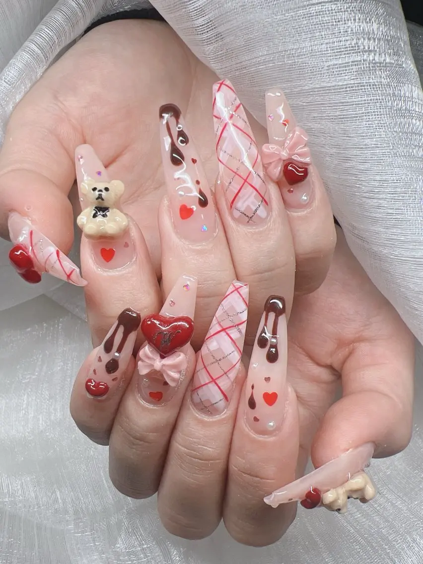ネイル ハンドネイル Lee Nails チップ長さだし専門店のネイルデザイン