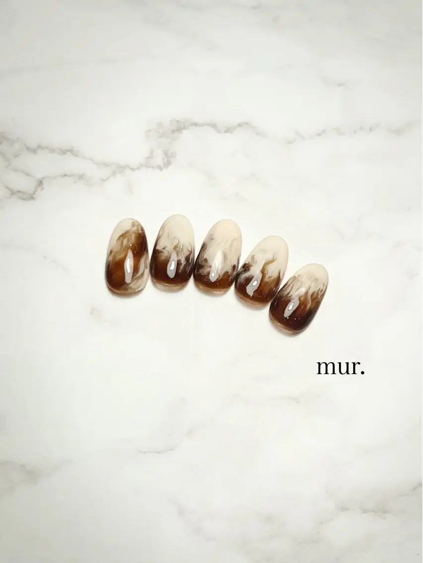 ネイル アートネイル ニュアンスネイル ハンドネイル mur. harukaのネイルデザイン