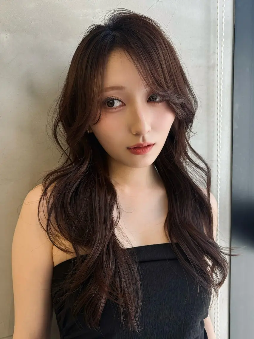 ロング カット ヘアカラー まさとお洒落 色気個性ヘアのヘアスタイル