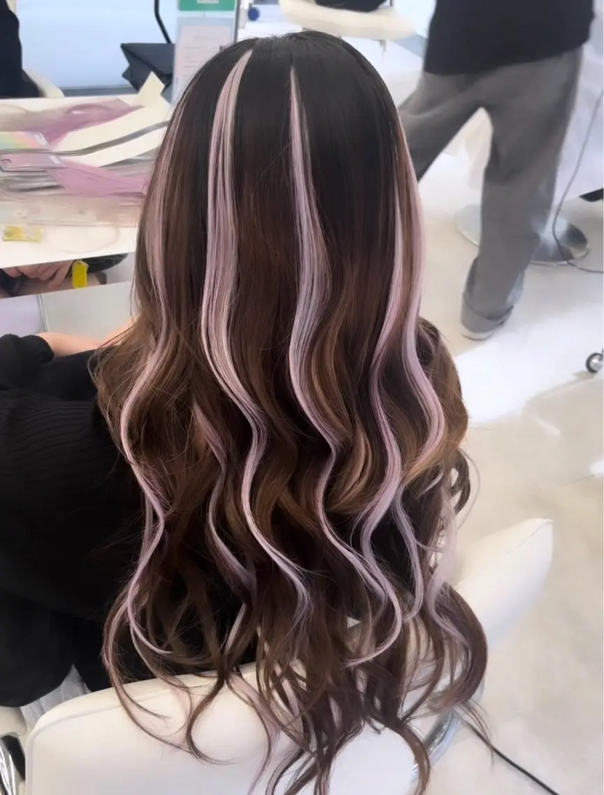 ロング シールエクステ エクステ エクステ 藤沢エクステ れんな💖のヘアスタイル