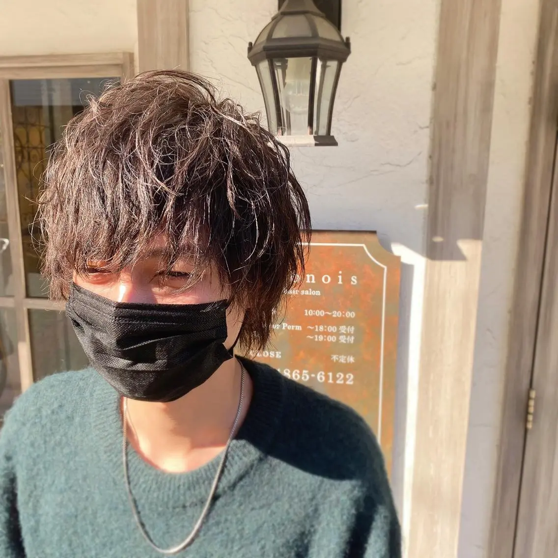 ショート カラー パーマ メンズ メンズパーマ 西條真治のヘアスタイル