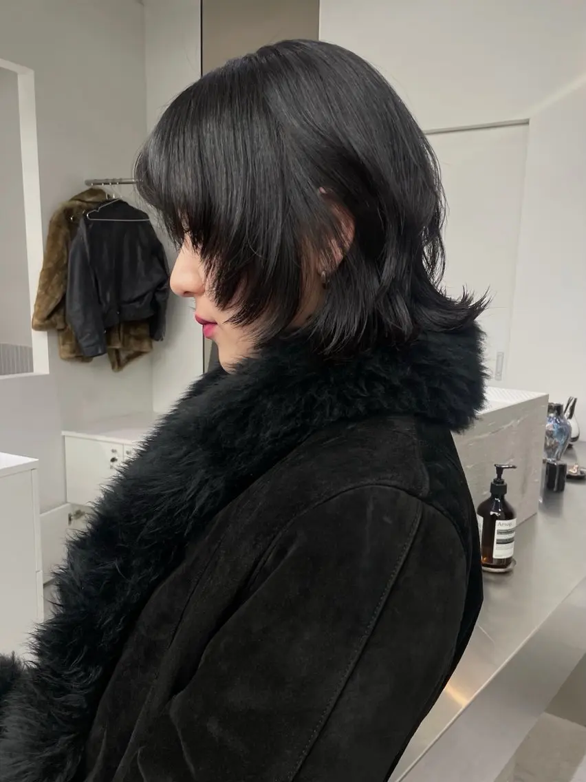 ミディアム ウルフカット HARUKA/原宿 ショートカットモデルのヘアスタイル