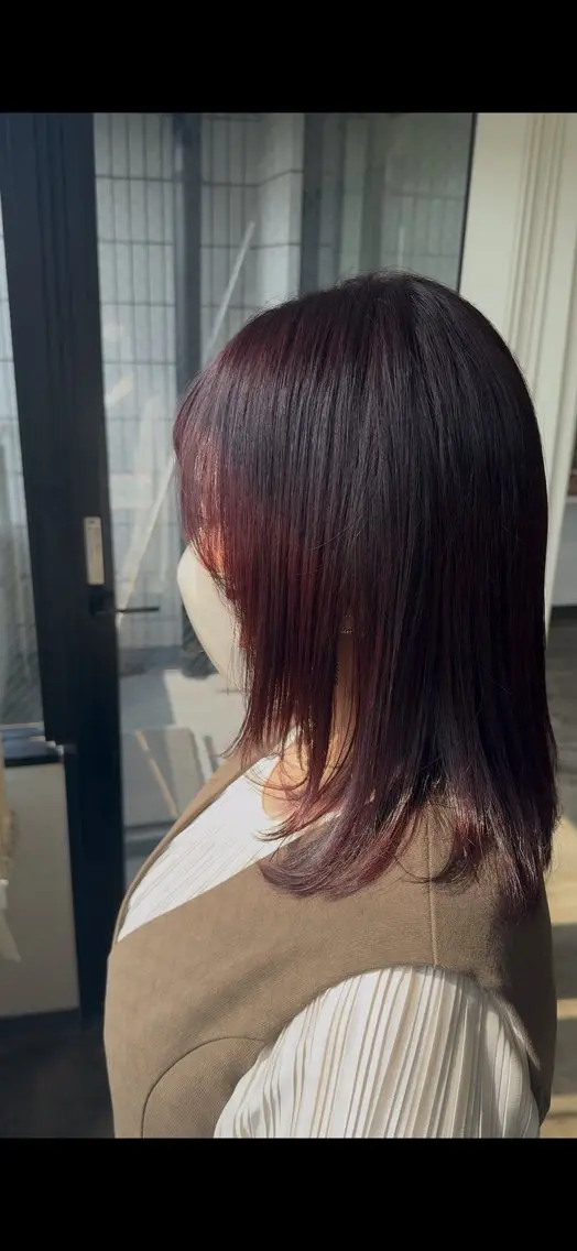 ミディアム カラー 似合わせカラーモデル 特化/栄Yuta🦋のヘアスタイル