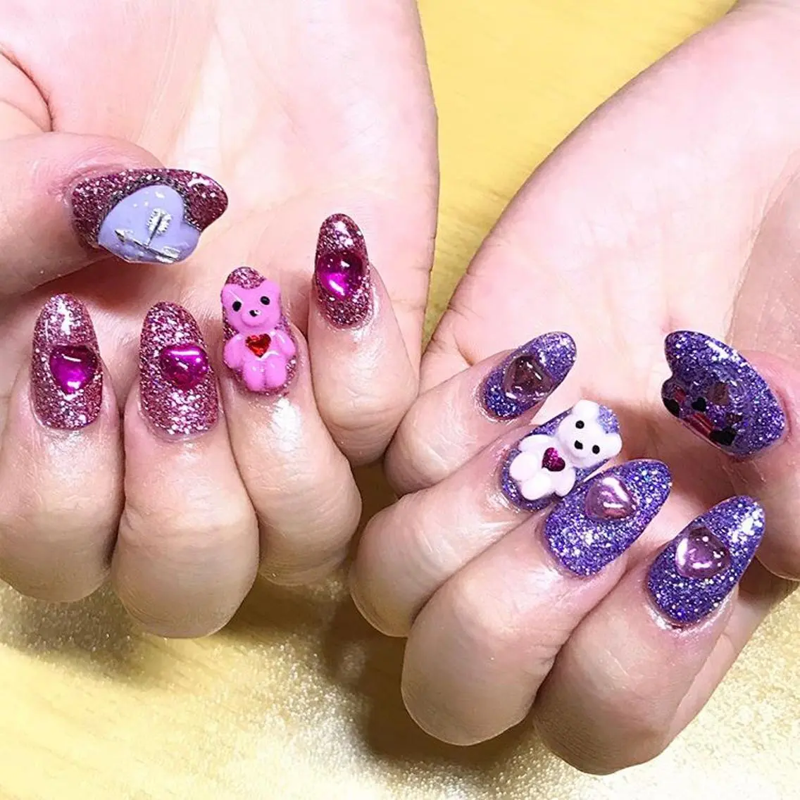 ネイル 渋谷/チップ長さ出し 👑アプレgel-xのネイルデザイン