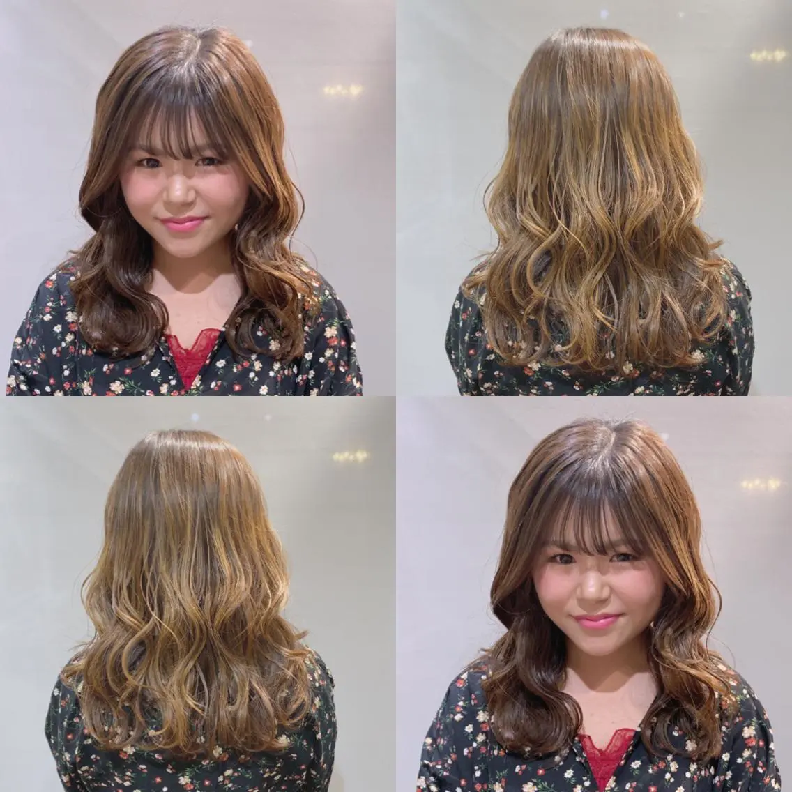 ミディアム カラー ヘアアレンジ 柔らか垢抜けｶﾗｰと ｶｯﾄ🫧ASUKAのヘアスタイル