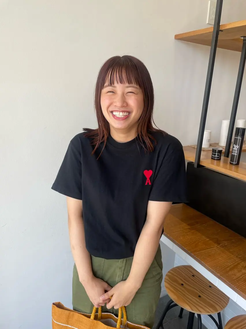 ミディアム カラー 髙橋奈緒子 ⭐︎newi京橋のヘアスタイル