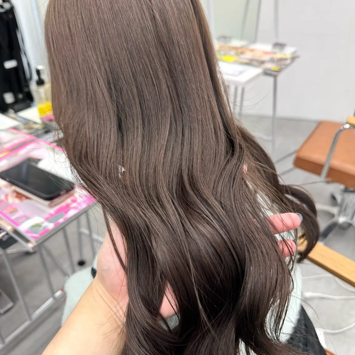 ロング カラー ヘアアレンジ ヘアカラー ブリーチなしカラー /新百合ヶ丘/安形翔のヘアスタイル