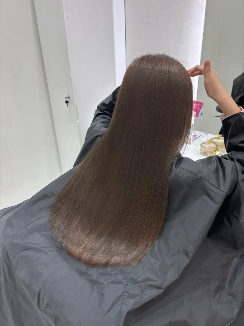 ロング カラー カット ヘアカラー 縮毛矯正 トリートメント こまつ まりやのヘアスタイル