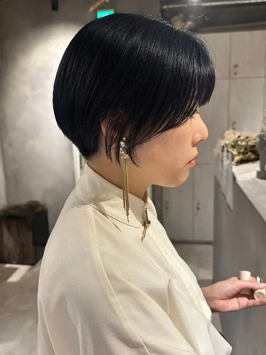 ショート ハイライト 髪質改善 ショートヘア カット トリートメント 内藤 宏紀 tidasmileのヘアスタイル