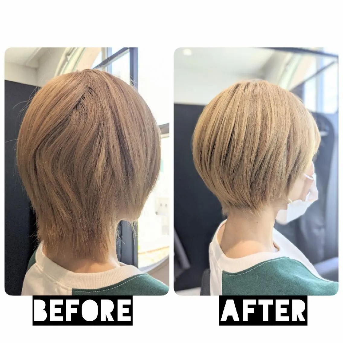 ショート カラー パーマ ヘアアレンジ カット トリートメント 心斎橋/難波ショート 白髪ぼかし 中尾のヘアスタイル