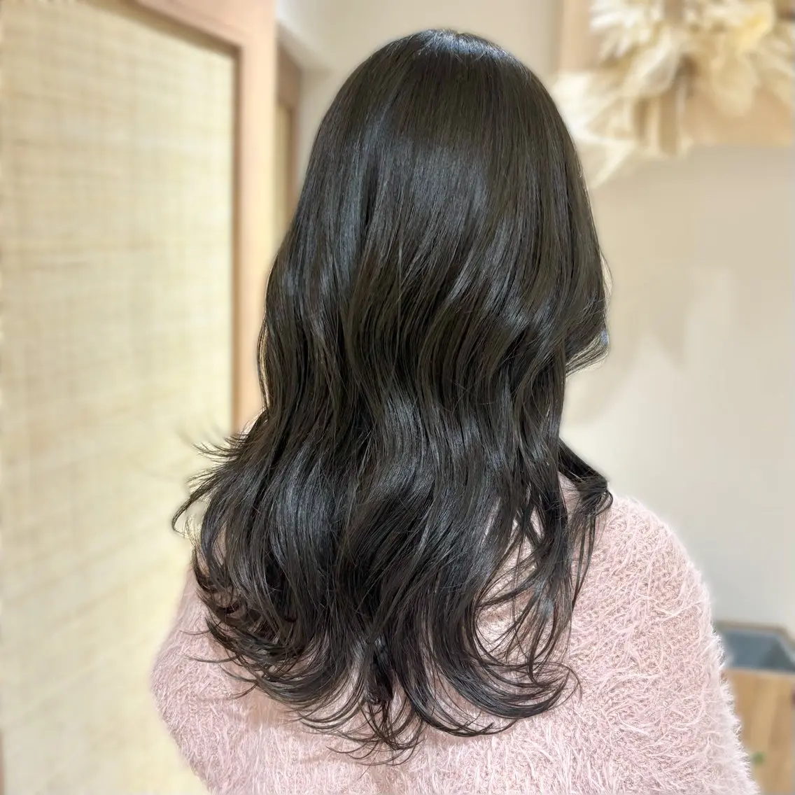 ロング カット ヘアカラー トリートメント 前髪XP／艶カラー ／🎀Ayuka🎀のヘアスタイル