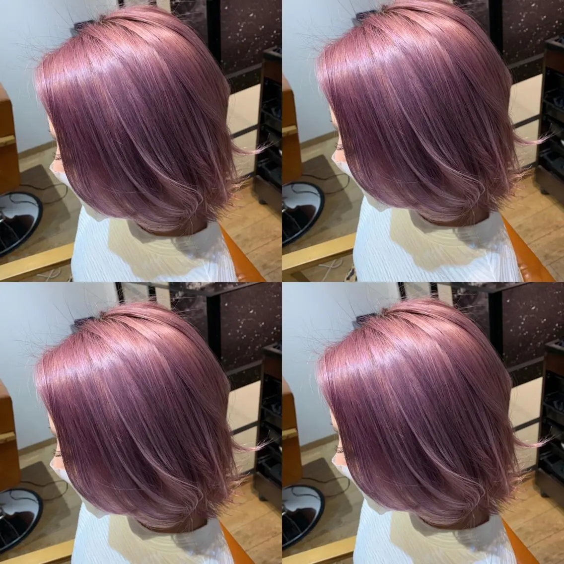 ショート カラー ピンクカラー ホワイトピンク カット ヘアカラー トリートメント ✨レイヤー/髪質改善 /縮毛矯正✨ナカムラのヘアスタイル
