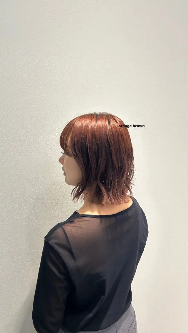 ミディアム カラー 小谷 歩花のヘアスタイル