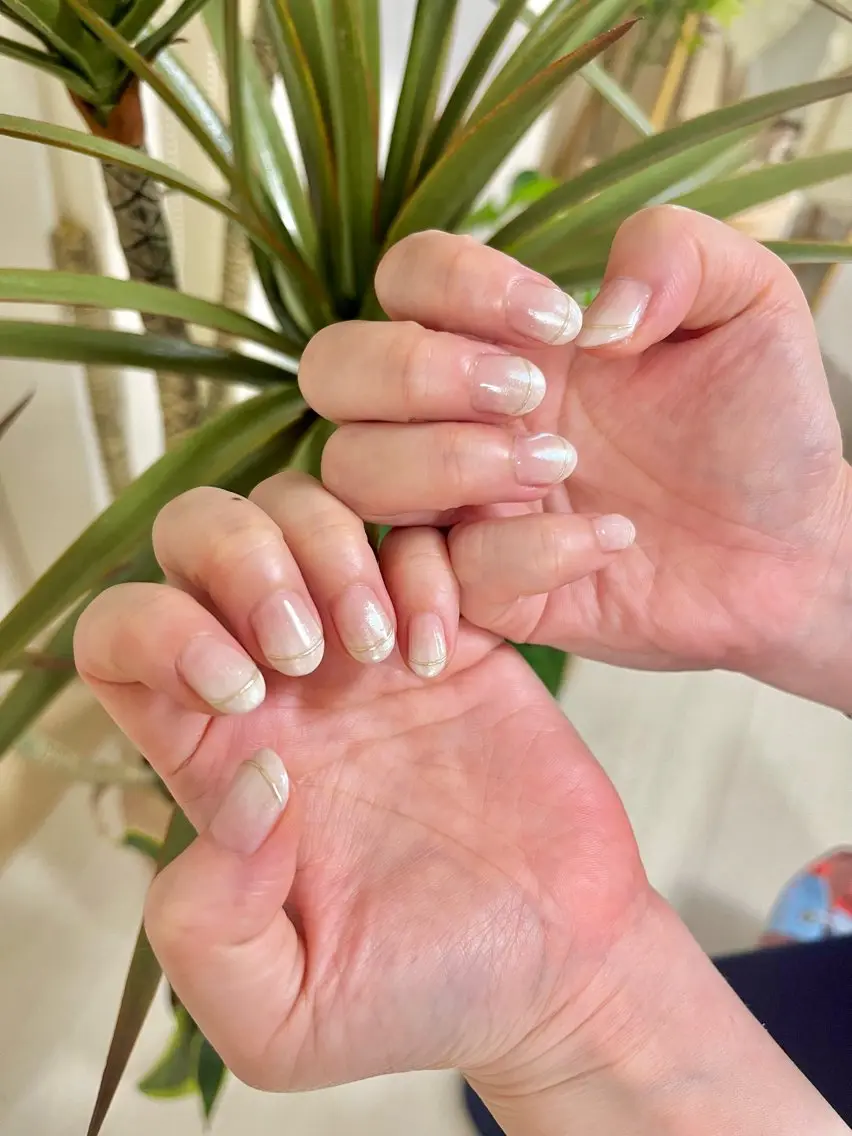 ネイル フレンチネイル ミラーネイル ハンドネイル nail room.のネイルデザイン