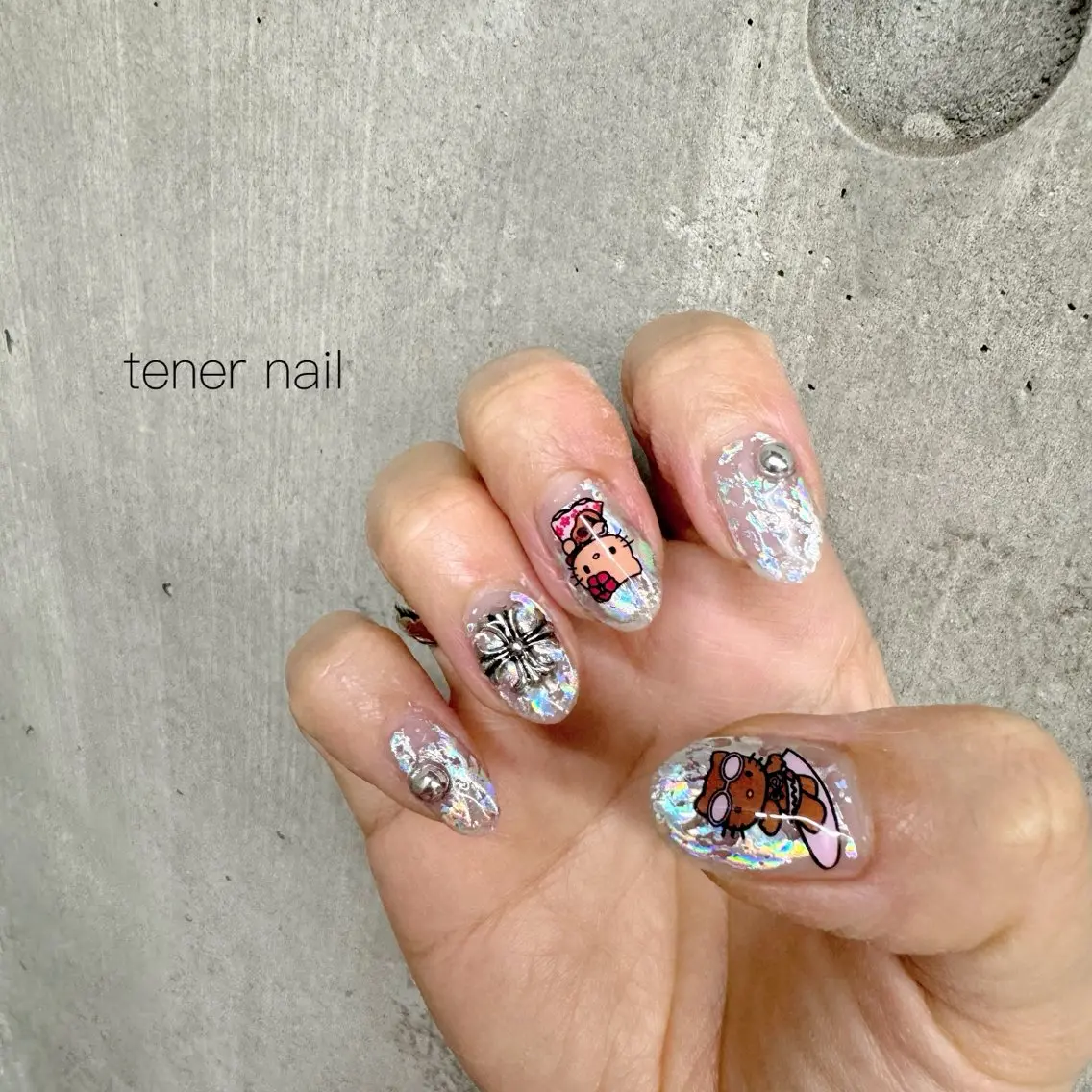 ネイル キラキラネイル ハンドネイル テネルネイル tener nailのネイルデザイン