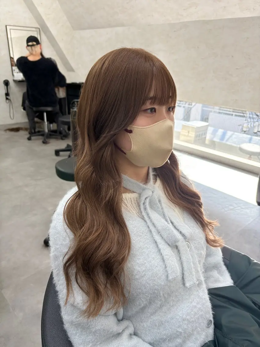 ロング エクステ ロング エクステ 天神最安値エクステ カラーレイヤーカットのヘアスタイル