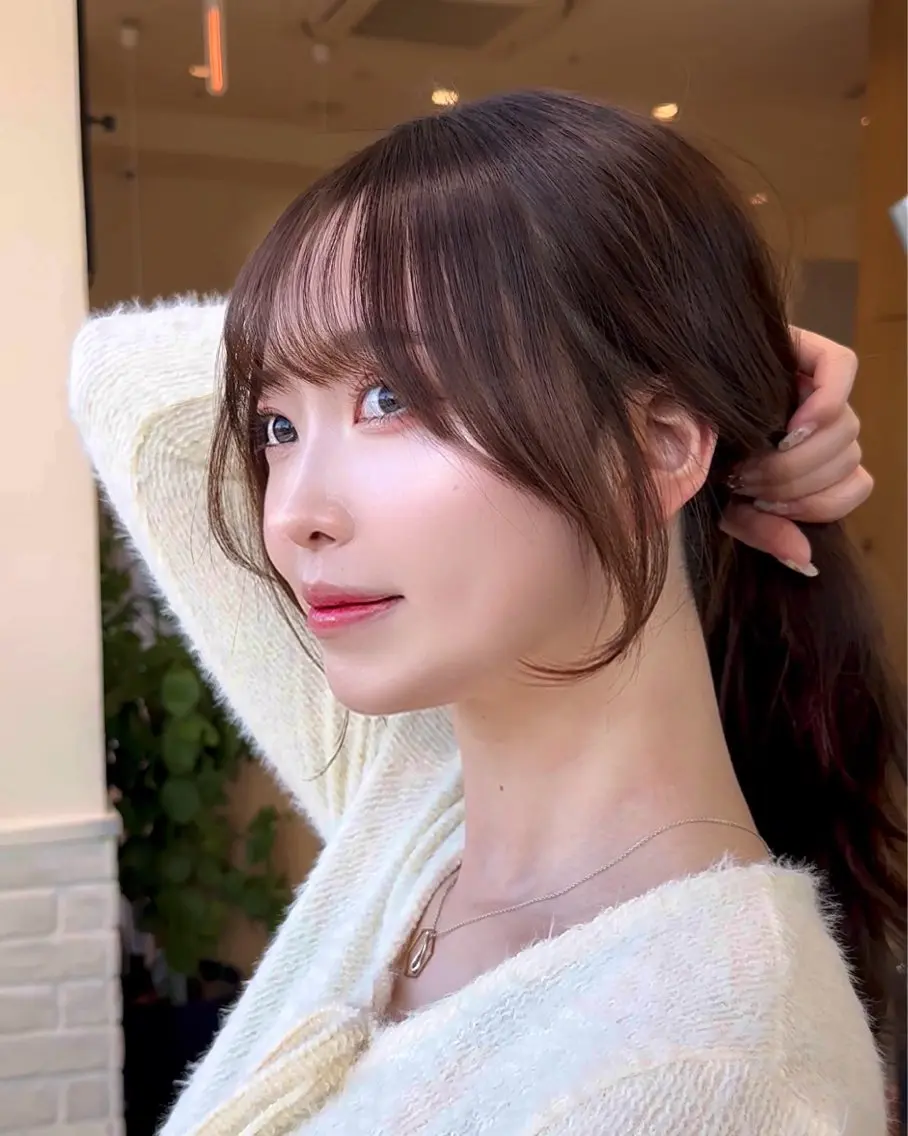 ロング カラー ヘアアレンジ ⭐️銀座/ショート/ 艶カラー/りょうがのヘアスタイル