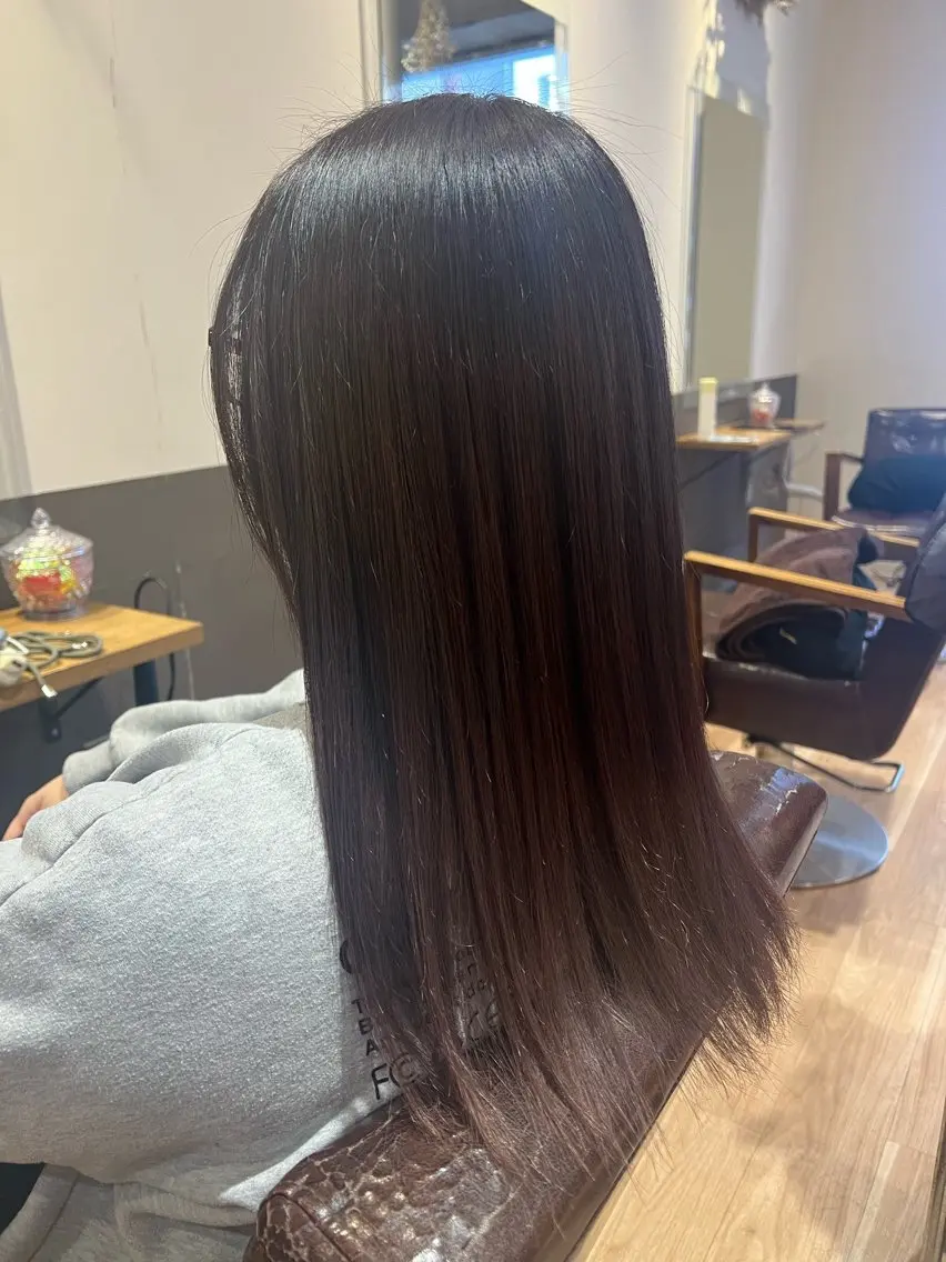 セミロング カラー ヘアカラー トリートメント たけだ れなのヘアスタイル