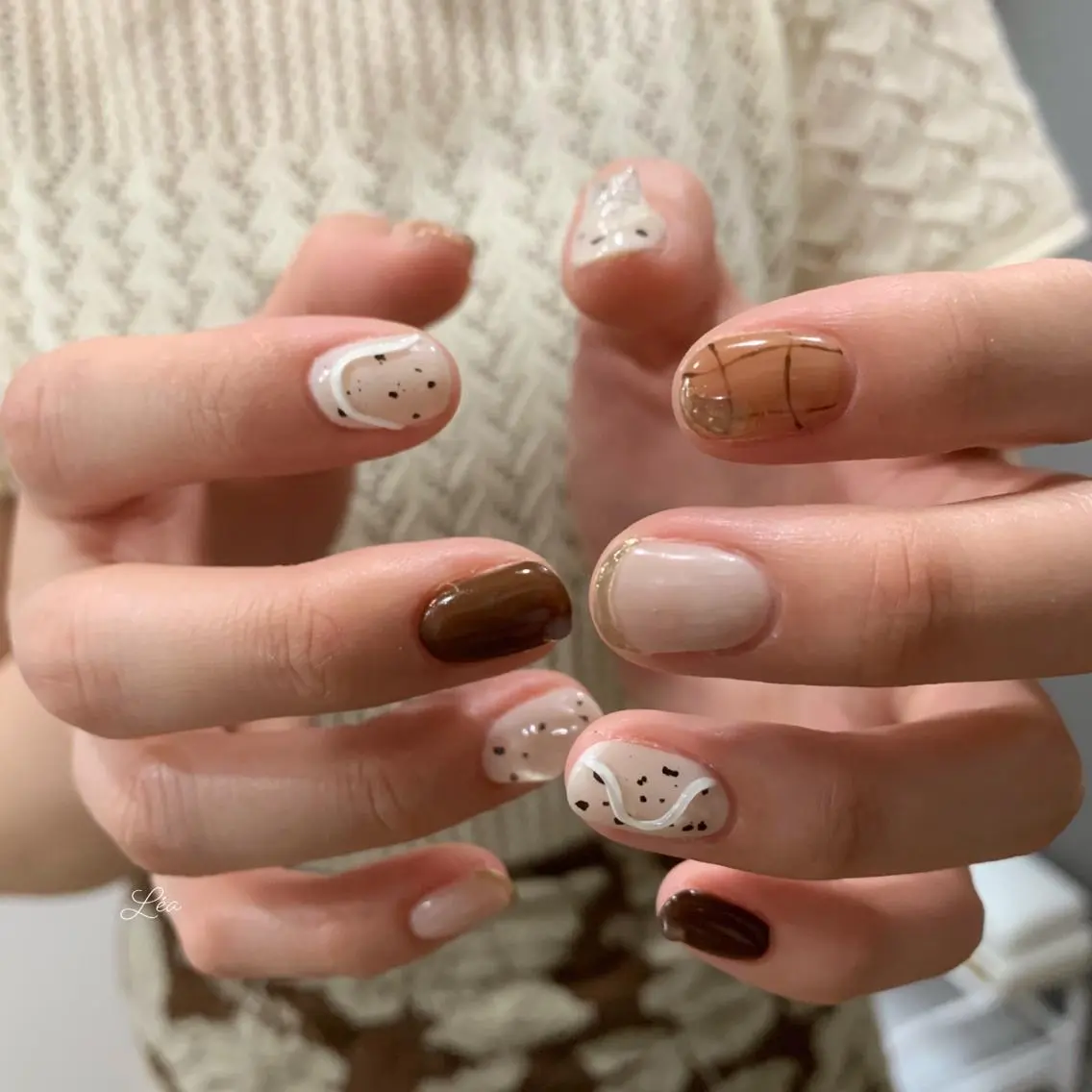 ネイル ジェルネイル 持ち込み パラジェル ソフトジェル Léa nailのネイルデザイン