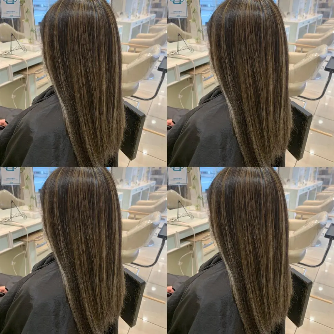 ロング カラー ハイライトカラー ハイライト ヘアカラー ハイトーン/ブリーチ 山崎 悠次のヘアスタイル