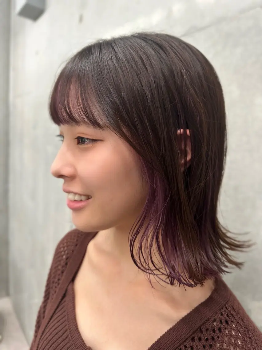 ミディアム ヘアカラー トリートメント 原宿アンリ 山下卓也のヘアスタイル