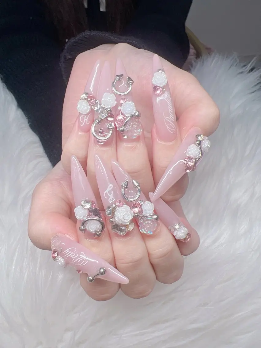 ネイル ハンドネイル Lee Nails チップ長さだし専門店のネイルデザイン