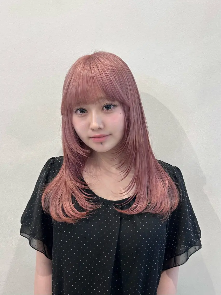 セミロング カラー レイヤーカット♡ のぐちまおのヘアスタイル