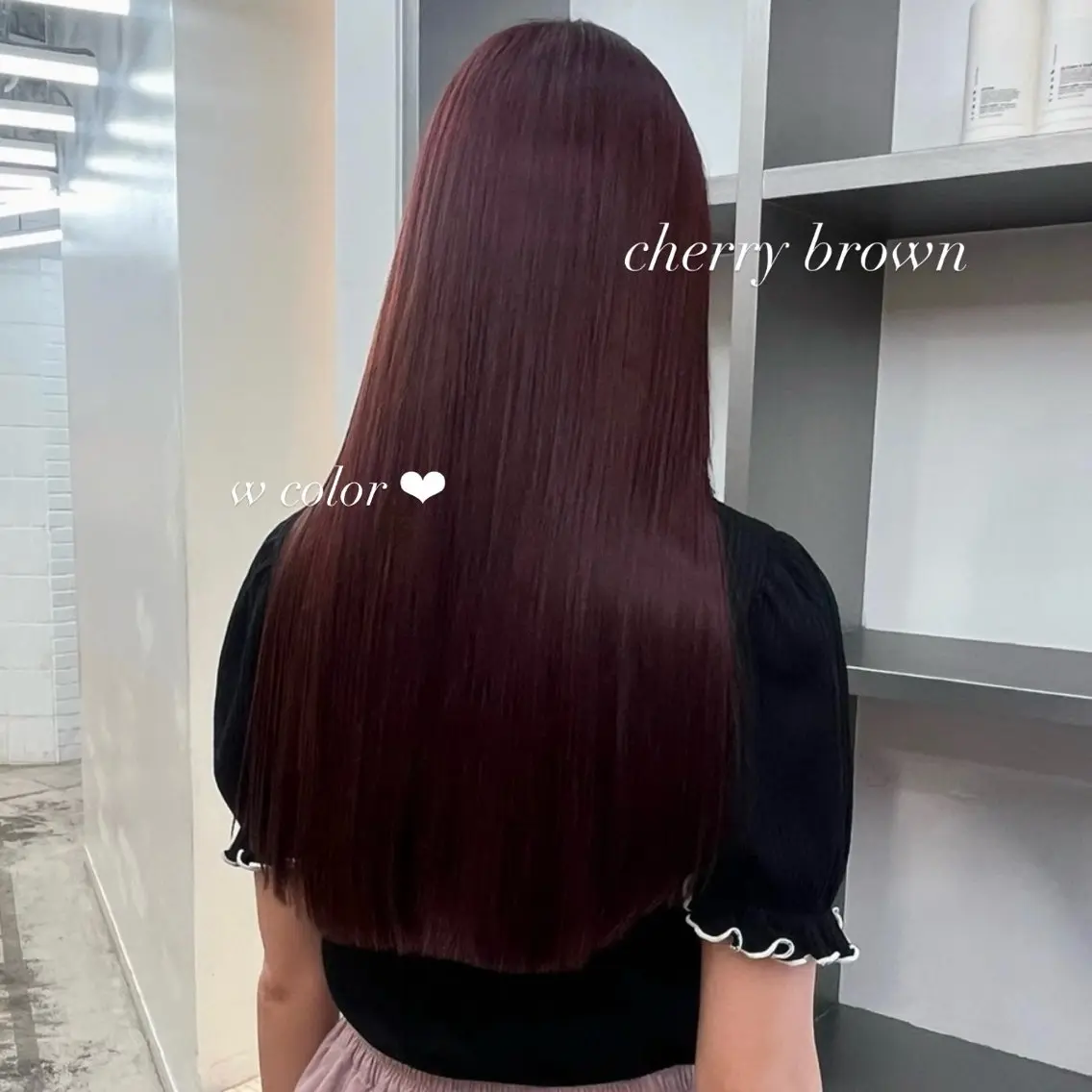 セミロング カラー ブラウンカラー 🍒暖色✖️レイヤー ／Haruna🍒のヘアスタイル