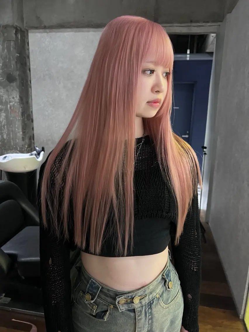 ロング カラー ヘアカラー トリートメント 🧡色落ちまで2度 楽しめる🧡ヨシキのヘアスタイル