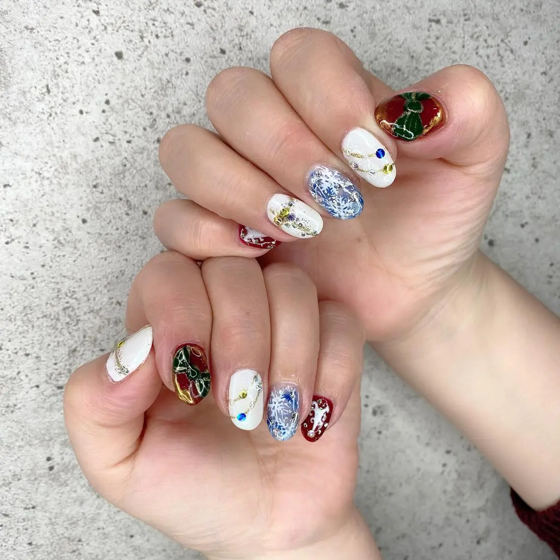 セミロング カラー パーマ ヘアアレンジ メンズ キッズ ネイル マツエク・マツパ Salon Ｋのネイルデザイン