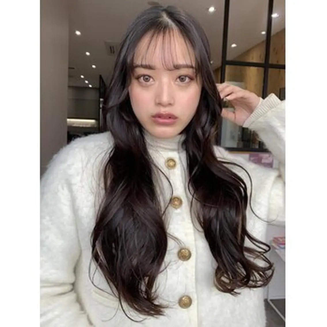 ロング カット ヘアカラー トリートメント アレンヘアー 阪神尼崎店のヘアスタイル