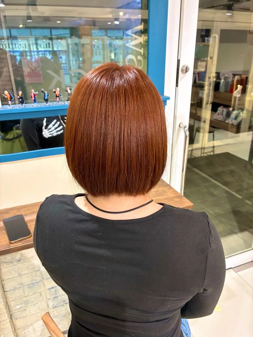 ミディアム カラー ヘアカラー トリートメント 海老名美容室🦐 ゆうかのヘアスタイル