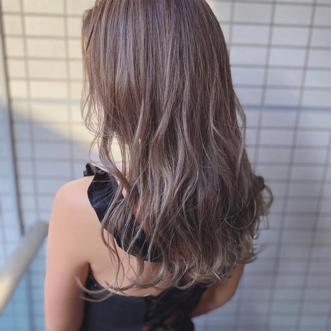 ロング カラー カット ヘアカラー トリートメント マンツーマン半個室 tamuraのヘアスタイル