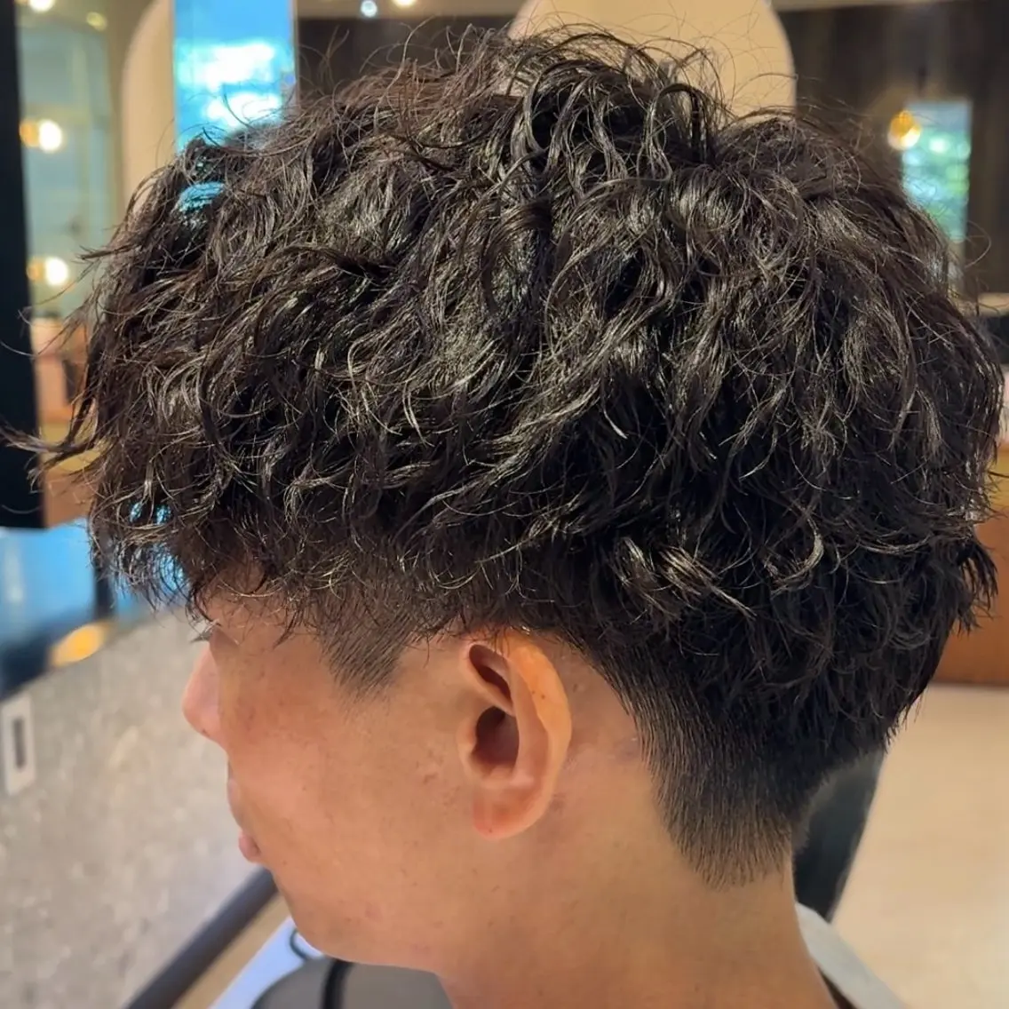 パーマ メンズ カット パーマ 最安値モデル募集✨️ sayuri🍓のヘアスタイル
