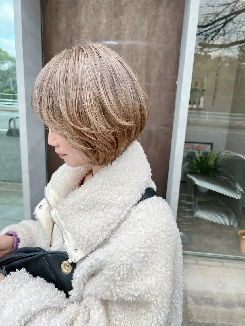 ショート カット ヘアカラー トリートメント 城 慎太郎のヘアスタイル