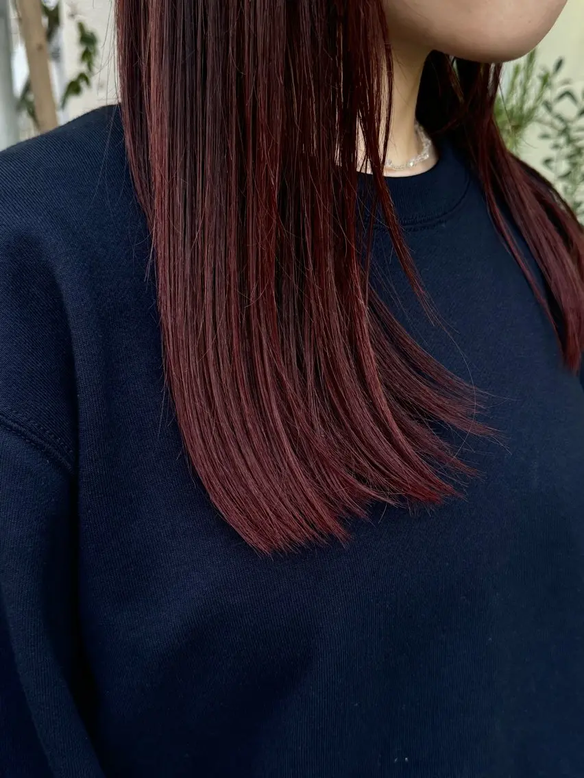 ミディアム ヘアカラー Yuzu .のヘアスタイル