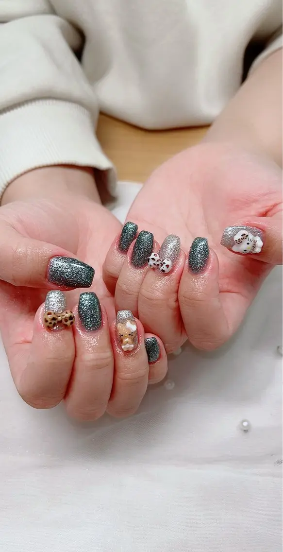 ネイル フラッシュネイル ラメ(グリッター) ワンカラーネイル ハンドネイル Cute Tips nailのネイルデザイン