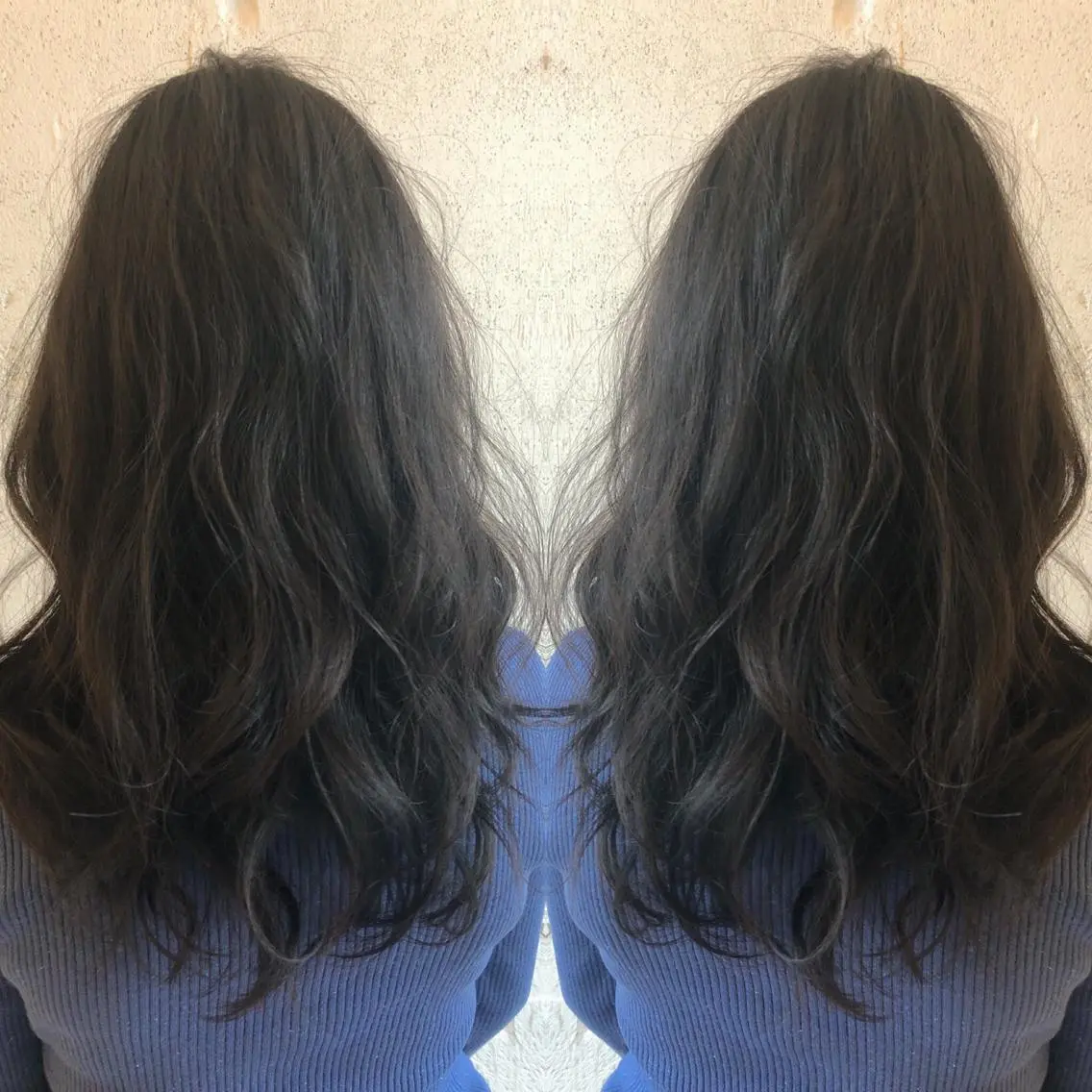 ロング カット ヘアカラー トリートメント あらき ちさとのヘアスタイル