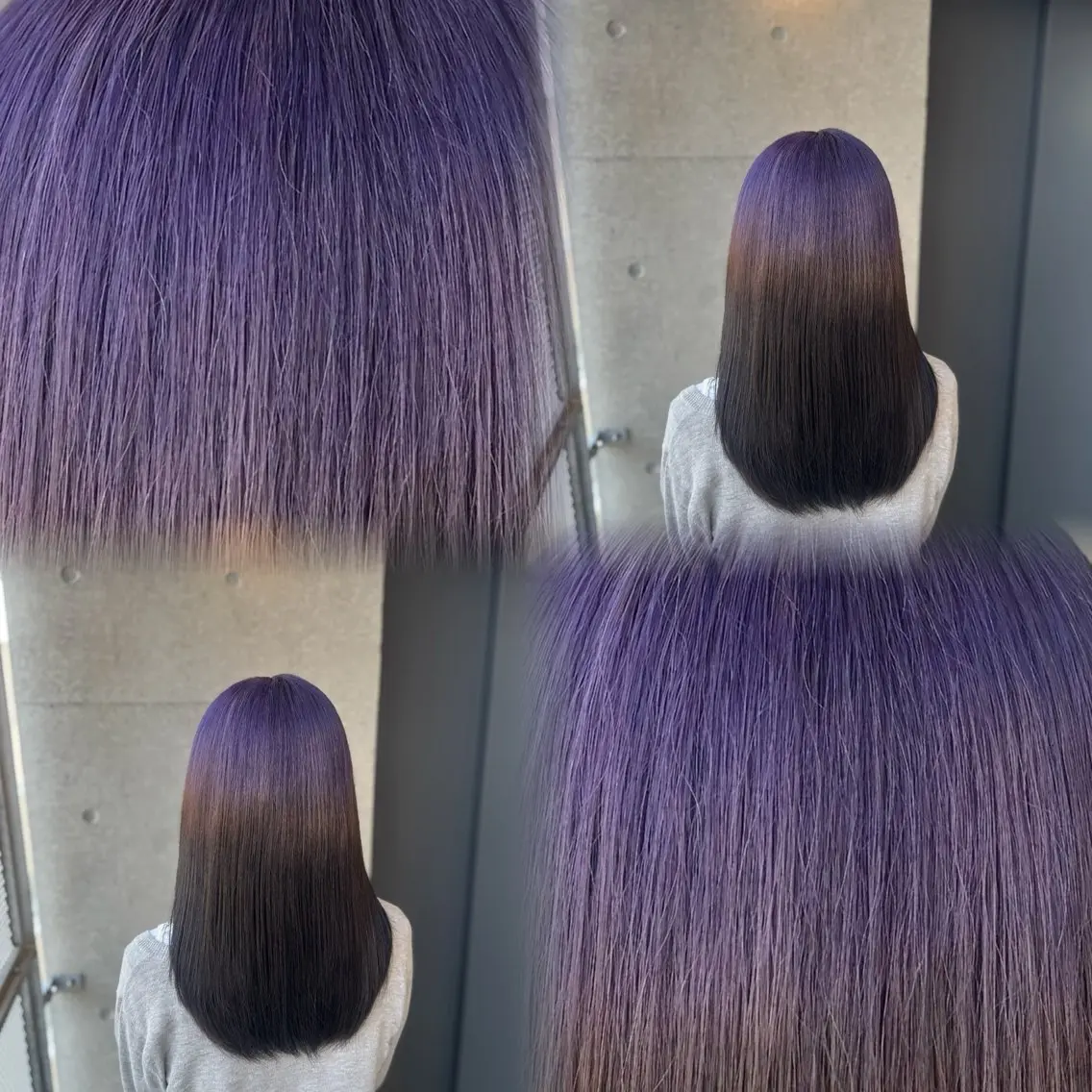 セミロング カラー ヘアカラー トリートメント 髙橋 李里亜のヘアスタイル