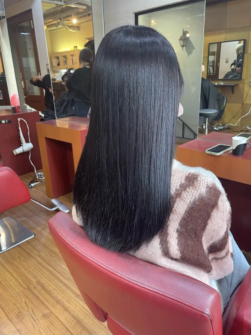 ロング カット ヘアカラー トリートメント 奥野JAPAN🌈 艶髪カラーのヘアスタイル