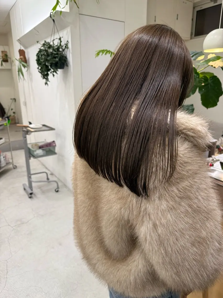 ロング カラー カット ヘアカラー トリートメント 💛🤍U too e’s /店長🧸のヘアスタイル