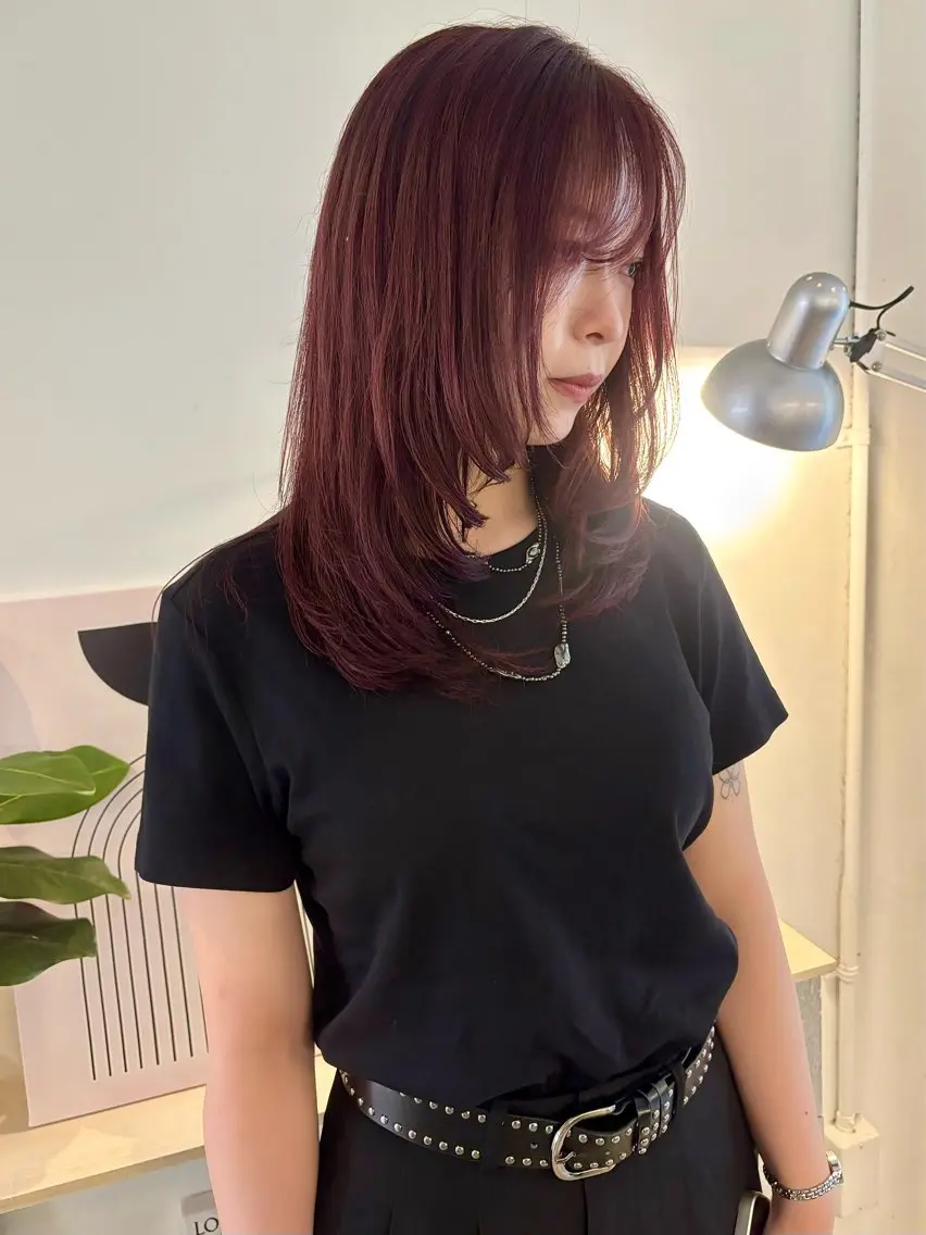 セミロング カラー ヘアカラー ナナ 福岡美容室のヘアスタイル