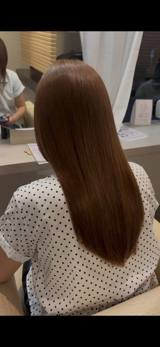 ロング カラー ヘアカラー 中俣 志歩のヘアスタイル