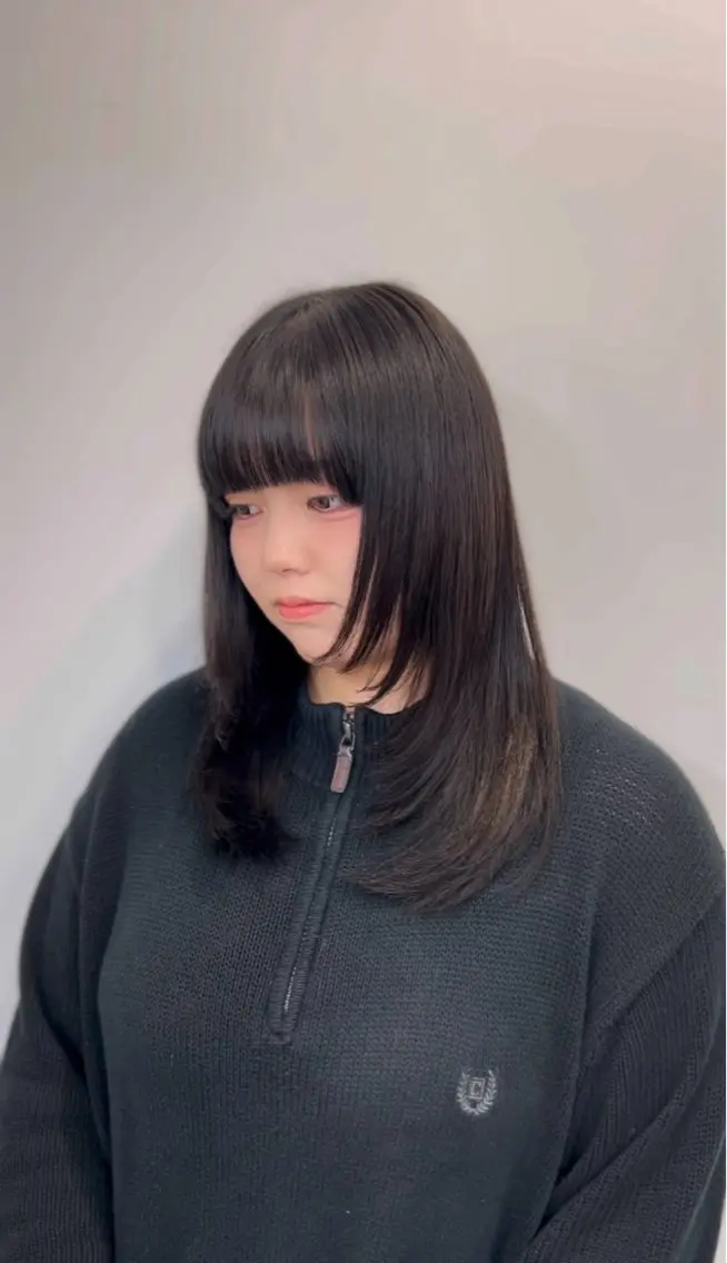 セミロング 似合わせカット ウルフカット カット 韓国ヘア/レイヤー Lily Wongのヘアスタイル