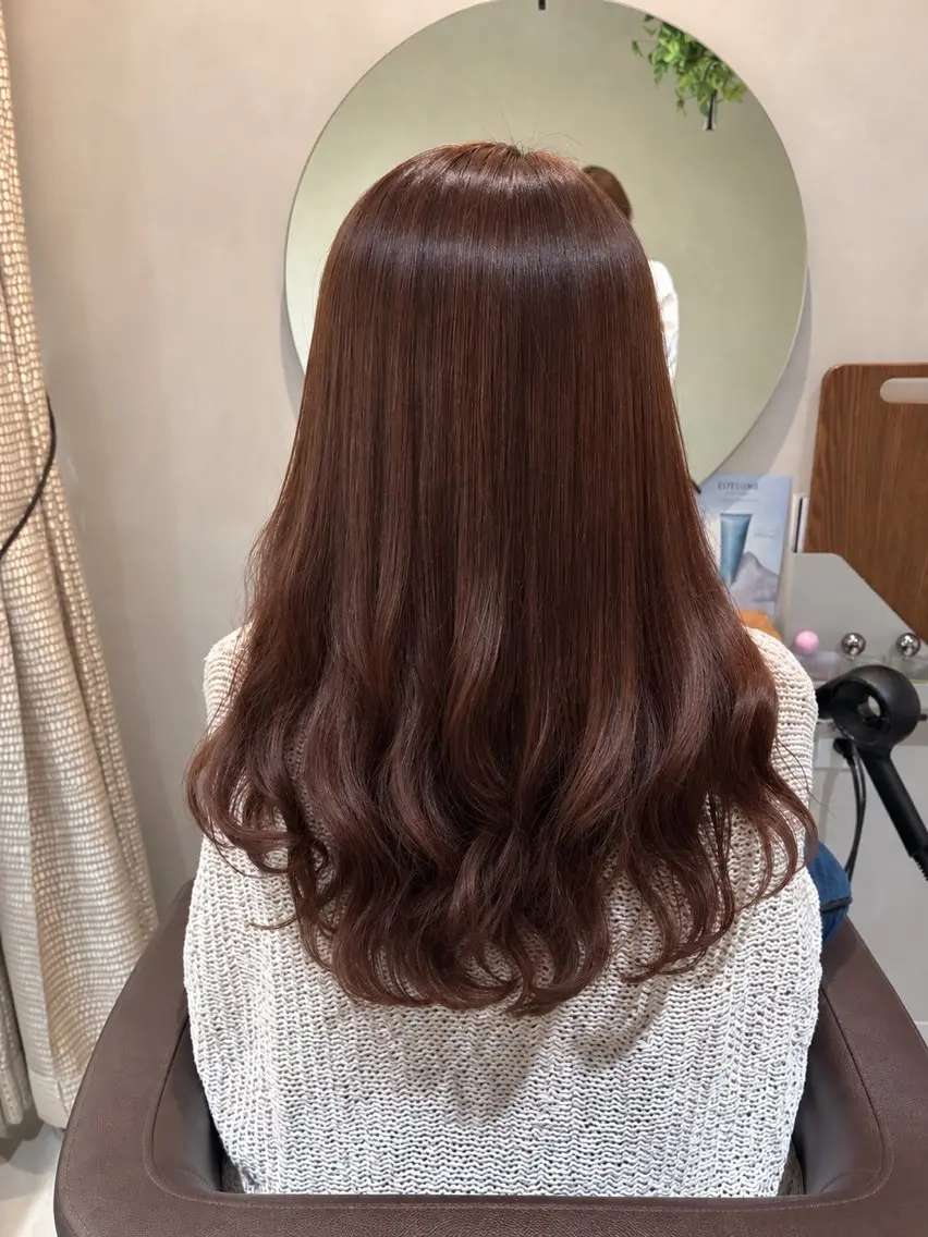 ロング カット パーマ 透明感カラー🫧 大城かえでのヘアスタイル