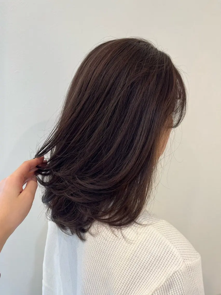 ミディアム カラー ヘッドスパ 山中 真紫のヘアスタイル