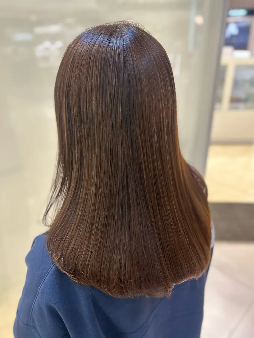 ロング パーマ 縮毛矯正/髪質改善/ 艶髪ササキナツミのヘアスタイル