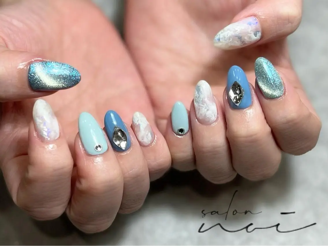 ネイル マグネットネイル ハンドネイル salon noiのネイルデザイン