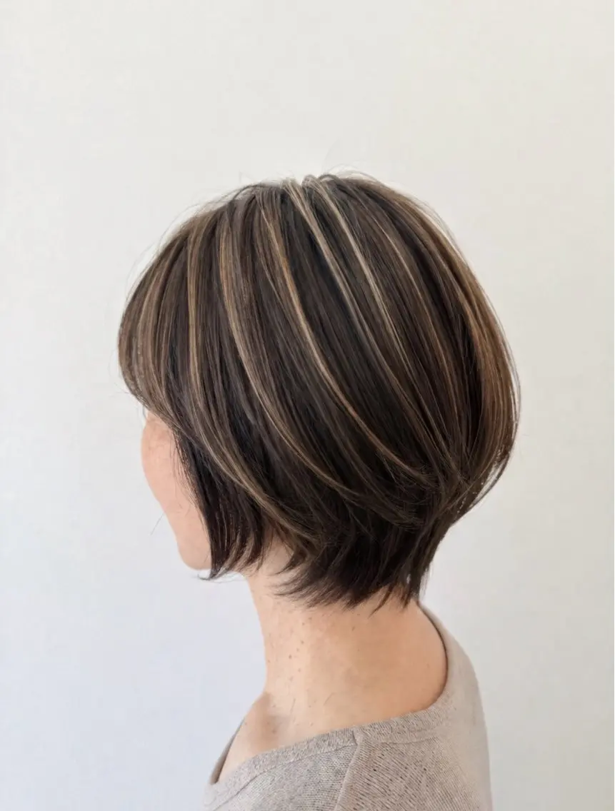 ショート ショートボブ ボブ ハイライト ショートヘア 高嶋拓也/宇都宮 /江曽島/クリーピーのヘアスタイル